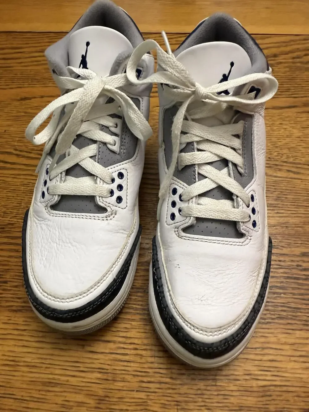 Air Jordan 3 Retro Shoes Mens Size 6.5Y OG Midnight Navy DM0967-140 Sneakers